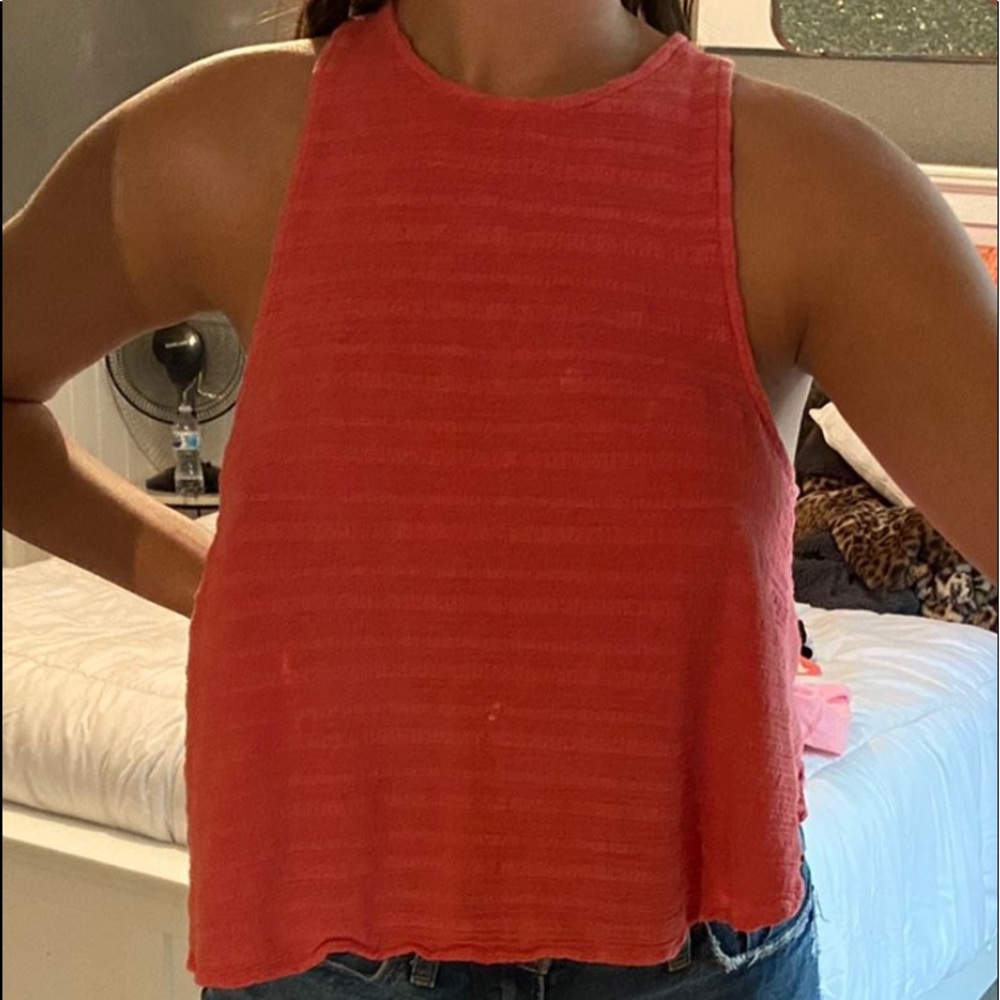 Hot pink tank top